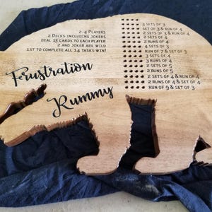 Frustration Rummy Game Plans for CNC - CRV, SVG File Download