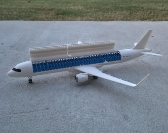 A321 | 1:100 Scale Model (WITH INTERIOR)