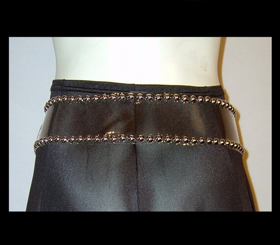 Jewelled Belt Studded W Silver and 