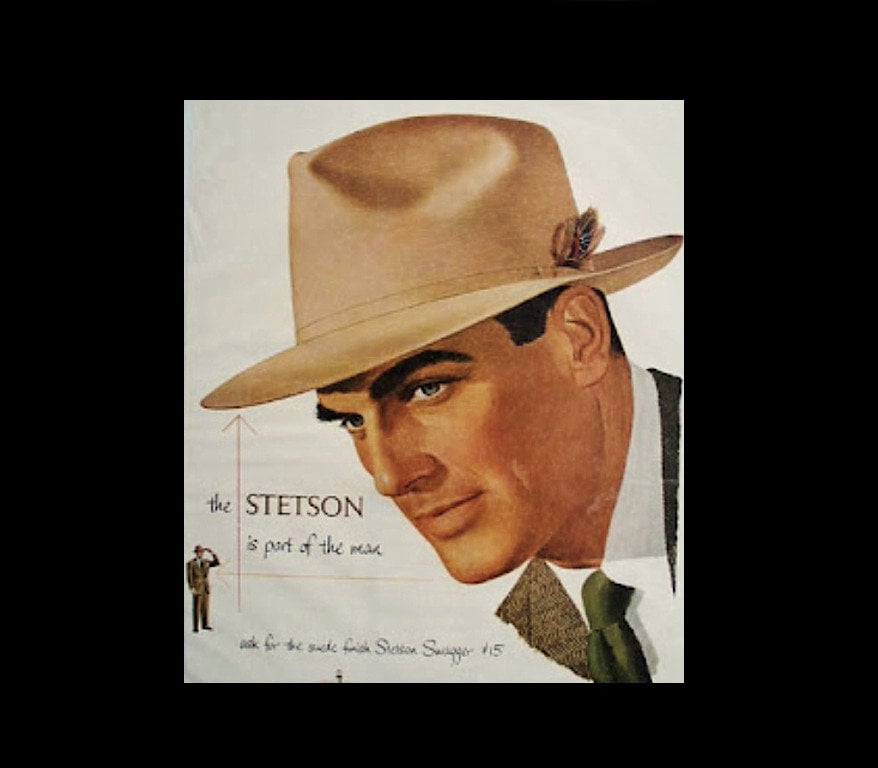 stetson ステットソン　ビンテージ　フェルトハット 7 1/8 - ビンテージ ステットソン ハット - ガン クラブ