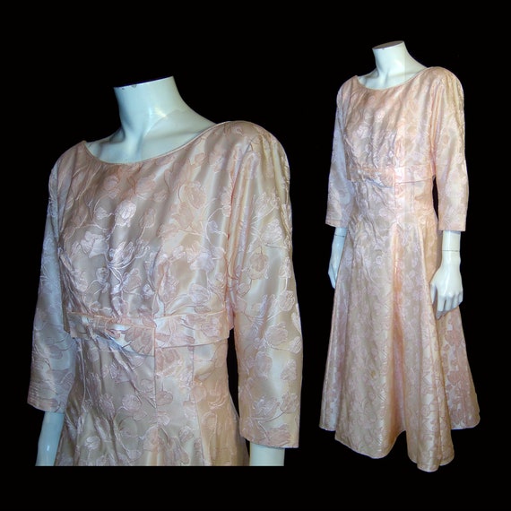 1950s Larger Sequin & Pink Skirted Dress main image 0