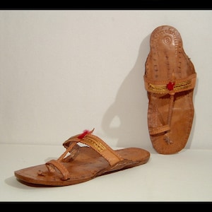 Buy Criss-Cross Biblical Handmade Leather Flip-Flop Sandal - Carmel