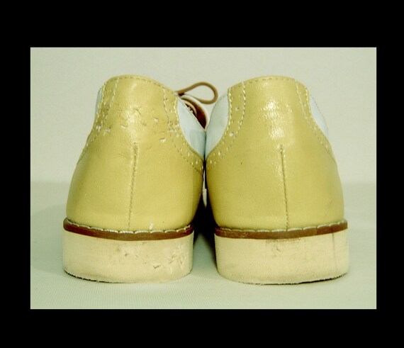 yellow saddle shoes