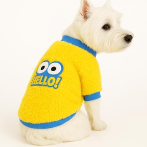 Fleece Dog Sweatshirt: Windproof Small Breed Apparel