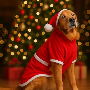 Kersttrui voor grote rassen Hondenkleding Hondenkleding (24-88LBS) of (11-40KG)