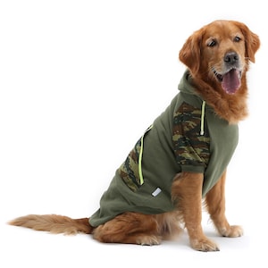 Large Breed Soldier Sweatshirt Dog Clothes Dog Apparel (24-88LBS)