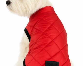 Small and Medium Breed Red Jacket  Coat Dog Apparel Dog Clothes (1-23LBS) or (0,5-11KG)