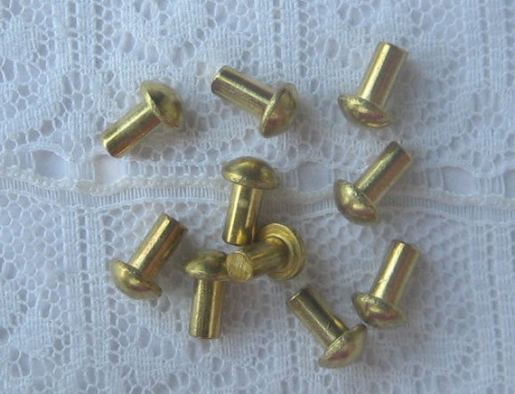 Solid best sale brass rivets