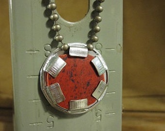 Neo nightclub foyer floor tile urban artifact necklace - contains actual piece of Neo's entryway floor on 18" ball chain