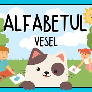 Carta de colores Alfabetul vesel