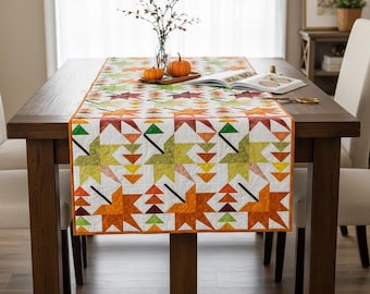 Starry Bliss Quilt Pattern | Easy Geometric Design (PDF Pattern) Size: 14" x 50"