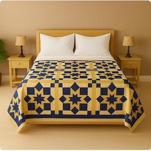 Blossom Chevron Quilt Pattern PDF, Easy Geometric Throw/Twin (64x82)