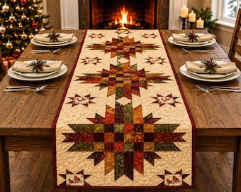 Couverture Cardinal Cheer, patron patchwork moderne et épuré | Téléchargement PDF, idéal pour débutants, compatible avec les chutes de tissu - 71 x 203 cm (taille lit)