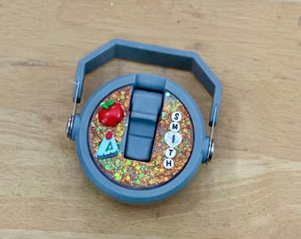 A+ Teacher Sparkle – Custom Lid Topper | Fits Stanley IceFlow 2.0 Flip Straw 30oz