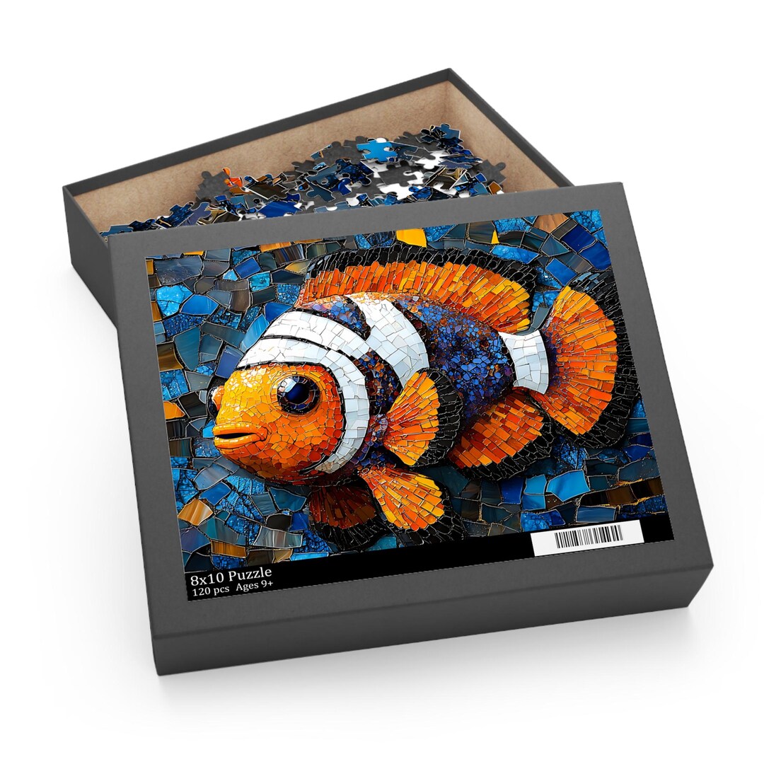 Fish Puzzle for Adults & Kids, Ocean Art Jigsaw for Family and Sea ...