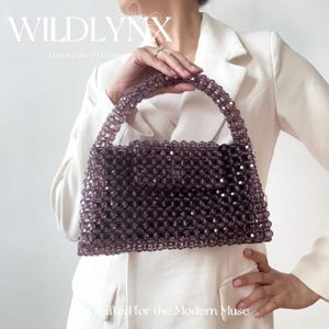 Elegant Light Purple Beaded Clutch | Romantic Vintage Evening Bag | Wedding Guest Purse | Photo Prop Accessory | Understated Luxury