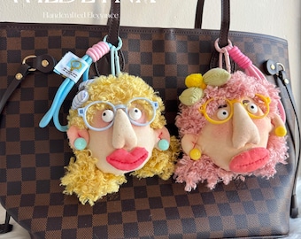 I’m Ugly But Sweet – Soft Emotional Doll Charm | Weird Cute Handmade Comfort Doll | Bag Charm Keychain | One of a Kind Art Doll