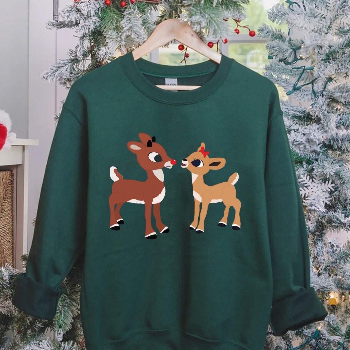 Discover Rudolph and Clarice Sweatshirt, Christmas Sweatshirt