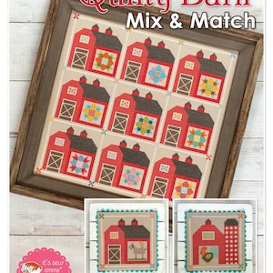 Quilty Barn mix & match Cross Stitch Pattern by Lori holt