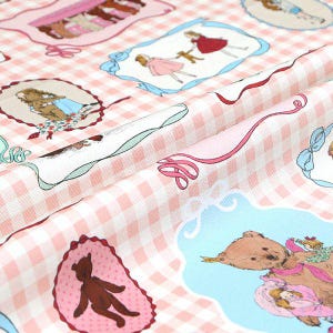 Kurahashi Rei, Wrapping bears - 100% cotton Oxford. Pre-cut cloth