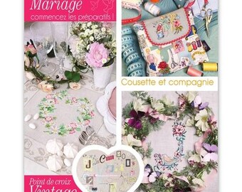French Cross Stitch Mook 15 Abécédaires Fleuris Au Point De Croix