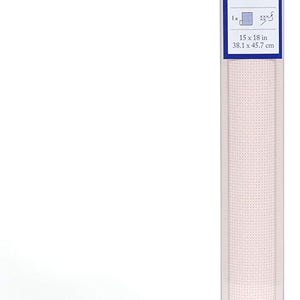 Charles Craft Gold Standard Aida 14 Count 15&quot;X18&quot; Pink