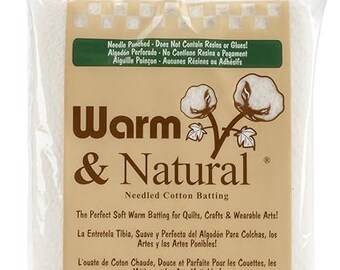 Warm Company Batting 2322 Warm & Natural Cotton Batting-Crib Size 45"X60"