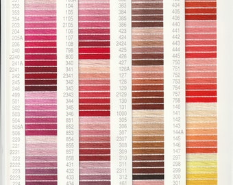 Cosmo Embroidery Floss 6 strands By Lecien - You choose color (01~300)