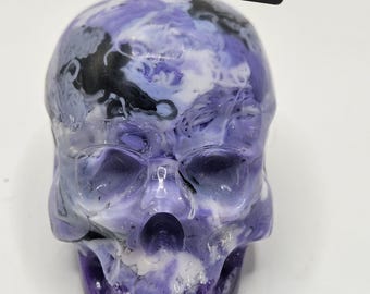 Recycled Filament Resin Skulls – One-of-a-Kind Handmade Art