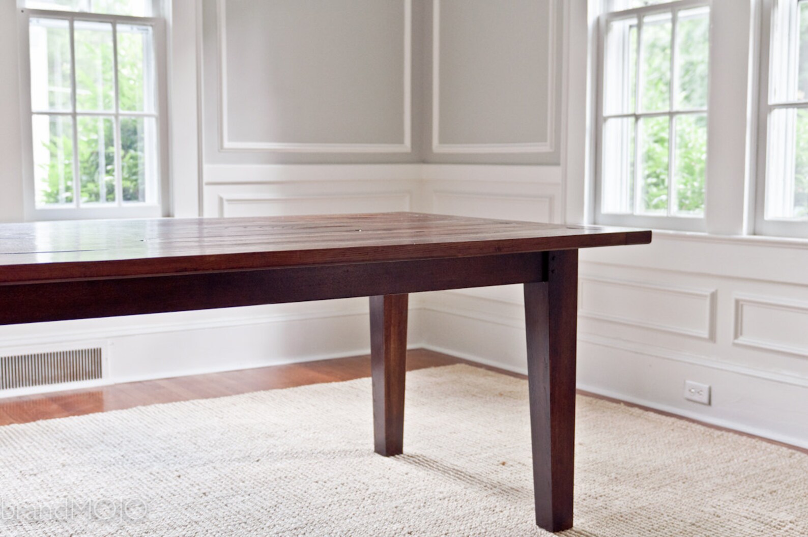 CUSTOM Tapered Leg Dining Table Reclaimed Wood Etsy