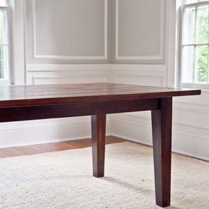 CUSTOM Tapered Leg Dining Table Reclaimed Wood Table-Farmhouse Table Farm Table Shaker Table-Rustic Wood-brandmojo interiors image 4