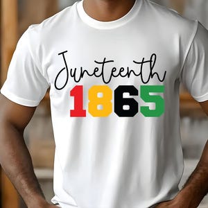 1865 Juneteenth Freedom Day T-Shirt – Black History Pride Tee for Men & Women