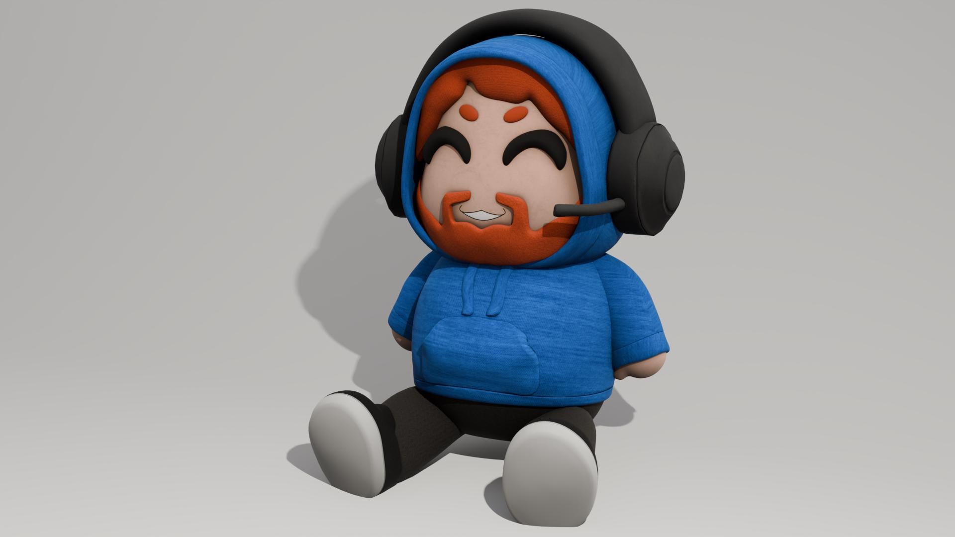 CaseOh 3D Mesh Plushie (OBJ Files)