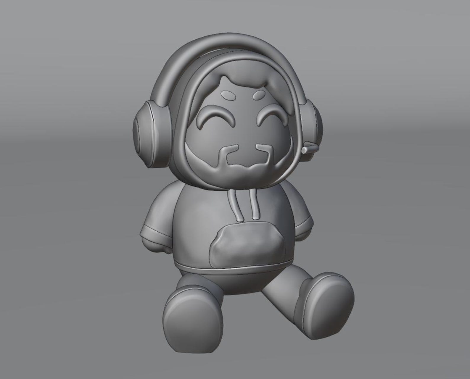 Caseoh 3D Mesh Plushie (OBJ Files) - Etsy