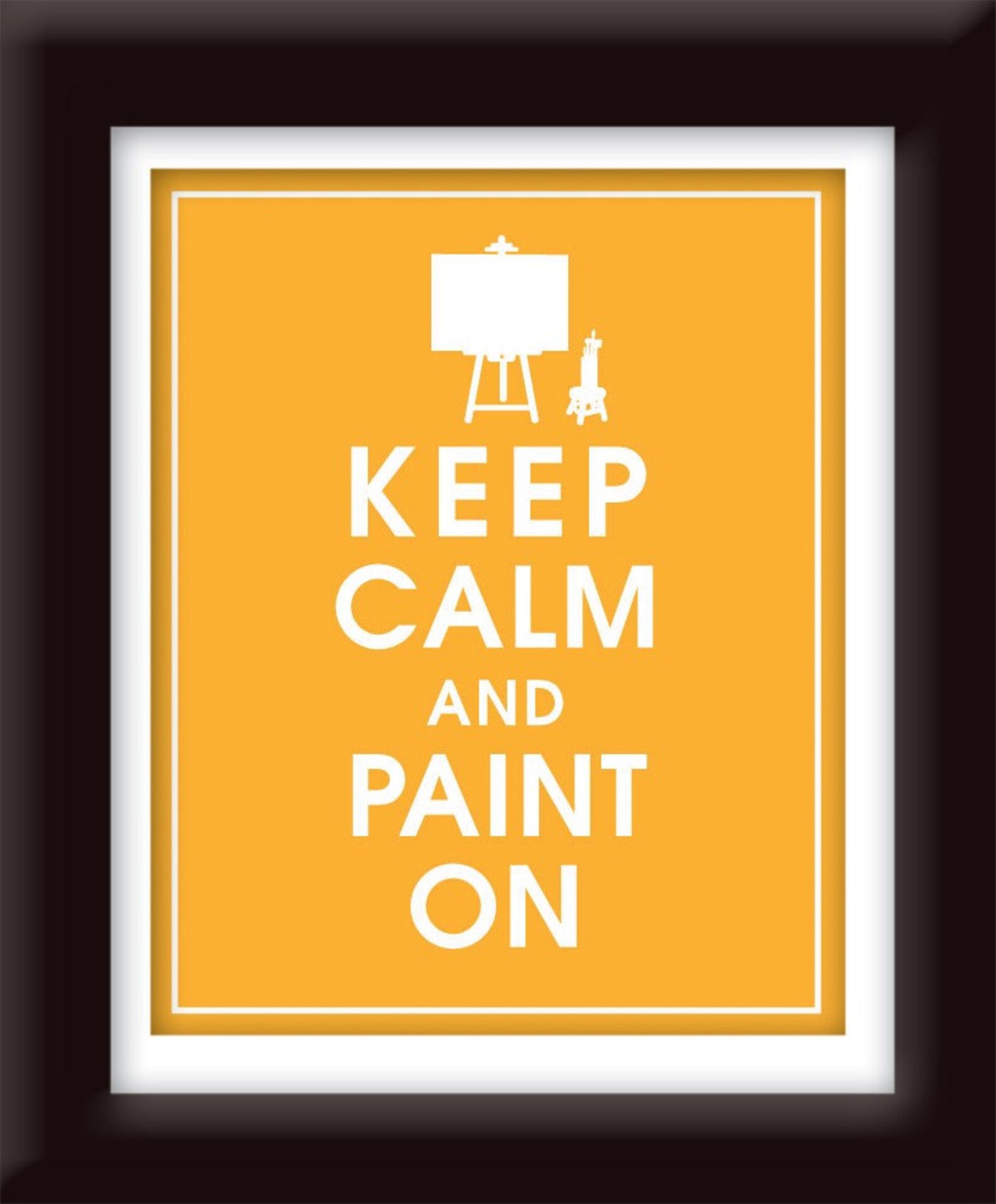 Keep Calm and PAINT ON Art Print Featured in Clementine Etsy