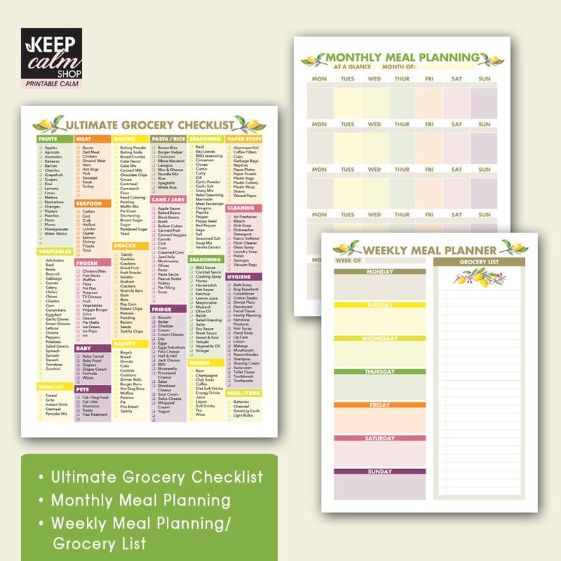 grocery checklist template grocery checklist template