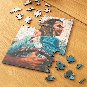 Custom jigsaw puzzle made from wood with your photo! Personalized wooden picture puzzle is great gift for any occasion!
