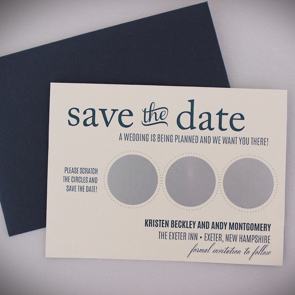Scratch Off Save the Dates