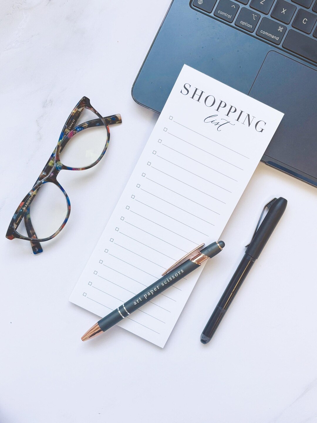 Notepad With Checkboxes Shopping List Notepad, Modern Notepad With Checkboxes - Etsy