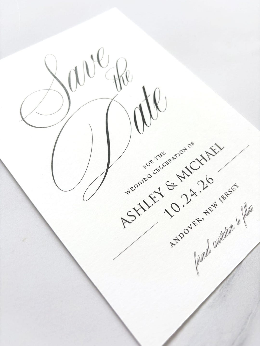 Initial Date Cursive Save the Dates With Traditional Script and Print Fonts - Etsy