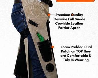 Tablier Chaps En Cuir Véritable - Maréchal-ferrant, équitation, Forgeron - Fait Main