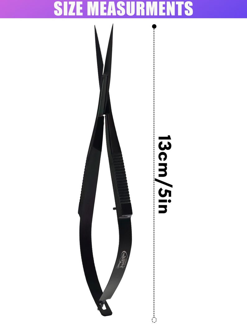 Hand-assembled 5 Inch Spring Action Scissors – Precision Eyebrow ...