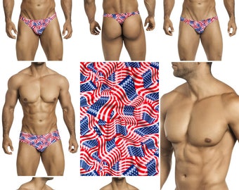 Wavy Flag Print in 7 Styles -  234