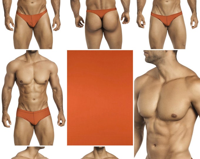 Solid Copper Swimsuits for Men by Vuthy Sim in Thong, Bikini, Brief, Squarecut, Boxer or Board Shorts - 25