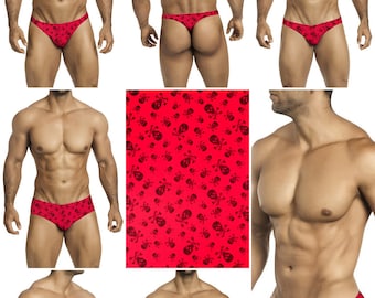 Black Skull & Bones on Bright Orange Print in 7 Styles -  247