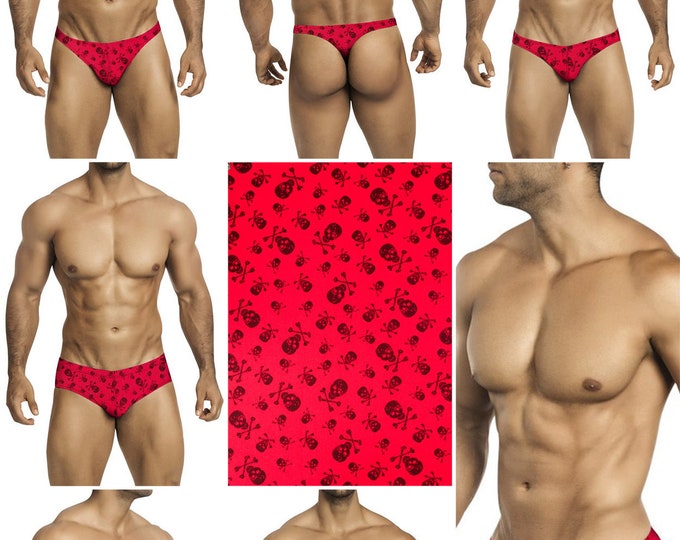 Black Skull & Bones on Bright Orange Print in 7 Styles -  247