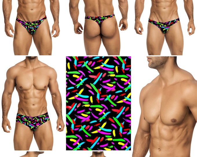 Brush Stroke Swimsuits in 7 Styles for Men by Vuthy Sim - 318