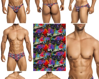 Abstract Lava Swimsuits for Men by Vuthy Sim in Thong, Bikini, Brief, Squarecut, Boxer, or Board Shorts - 283
