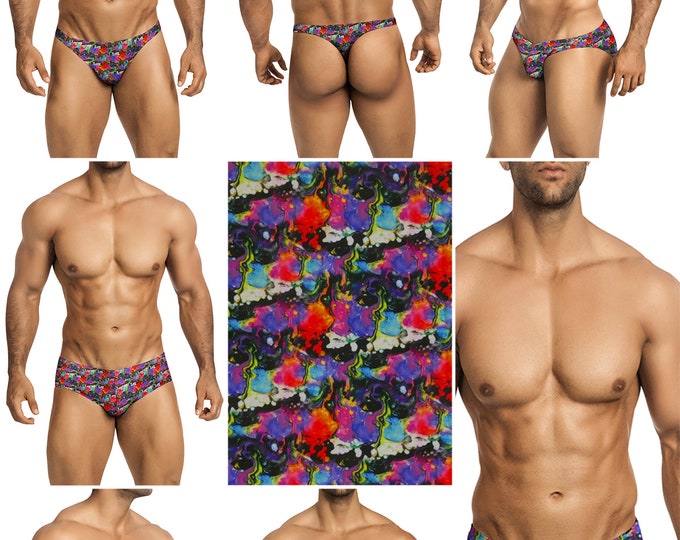 Abstract Lava Swimsuits for Men by Vuthy Sim in Thong, Bikini, Brief, Squarecut, Boxer, or Board Shorts - 283