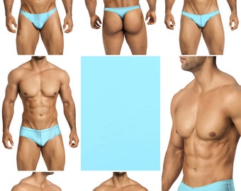 Baby Blue Swimsuits for Men by Vuthy Sim in Thong, Bikini, Brief, Squarecut, Boxer or Board Shorts - 30